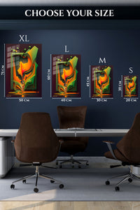 Color Burst Brushstroke wall art