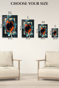 Retro Concentric Circles wall art