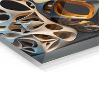 Abstract Organic 3D Sculpture Metal Wall Art | EMESA ART