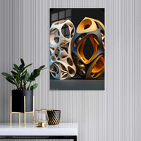 Abstract Organic 3D Sculpture Metal Wall Art | EMESA ART
