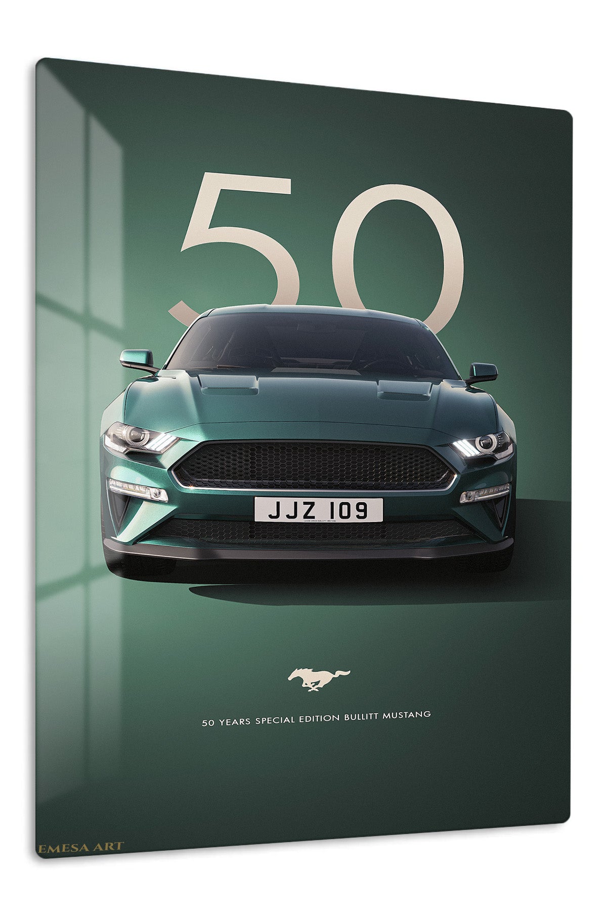 Ford Mustang 50th Anniversary Metal Wall Art