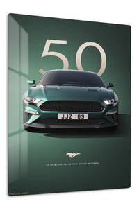 Ford Mustang 50th Anniversary Metal Wall Art