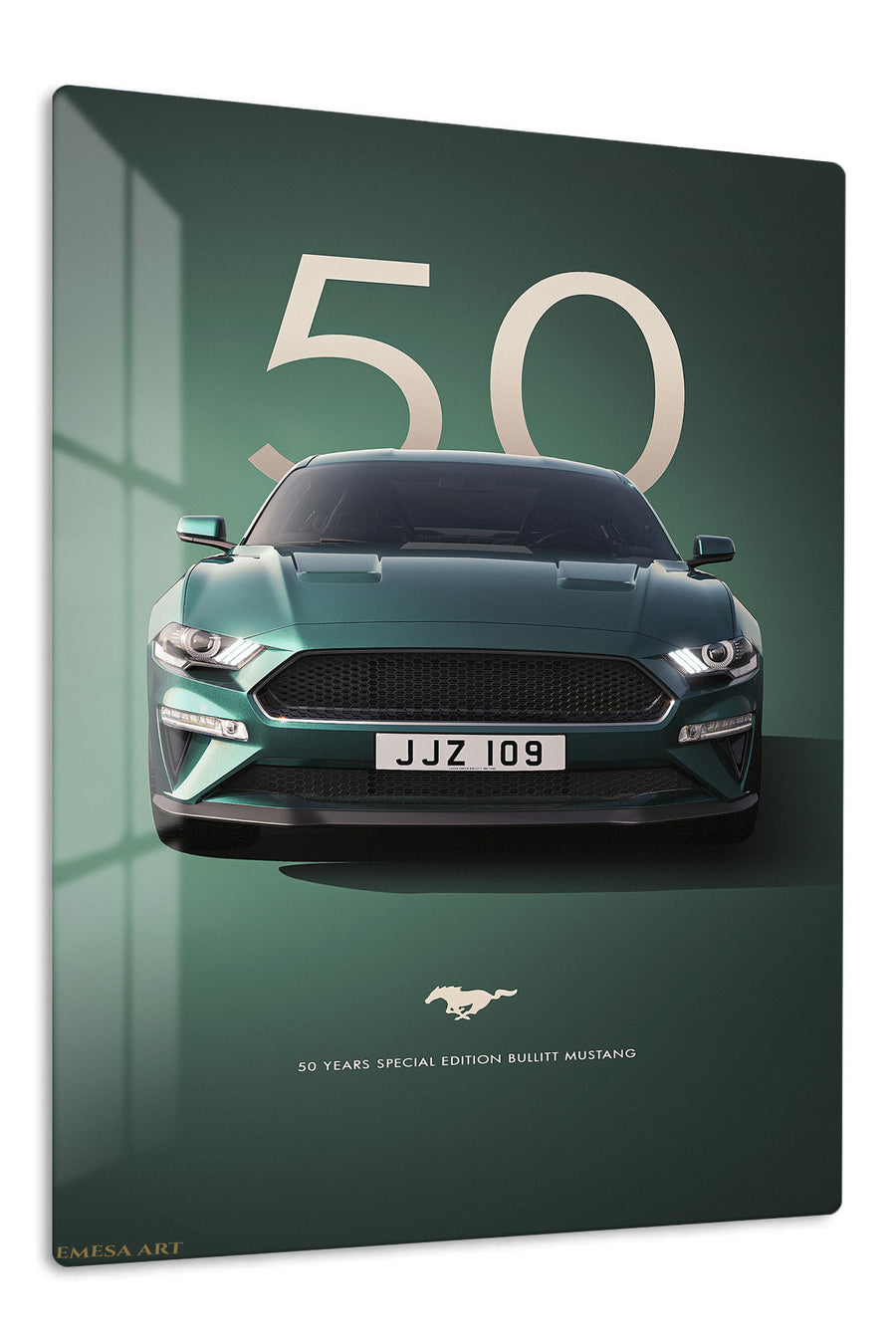Ford Mustang 50th Anniversary Metal Wall Art