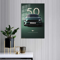 Ford Mustang 50th Anniversary Metal Wall Art
