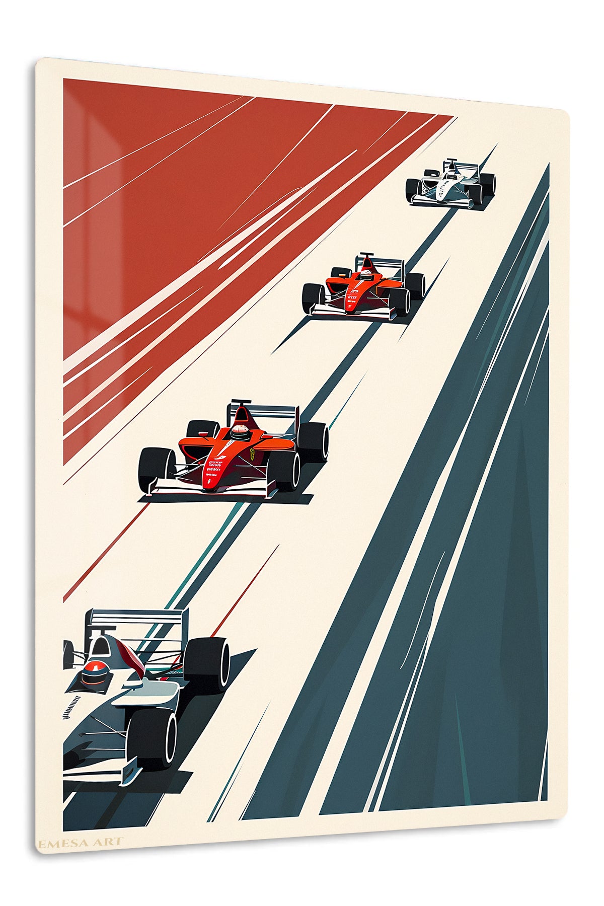 Formula Racing Grid Minimalist wall art