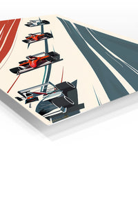 Formula Racing Grid Minimalist wall art