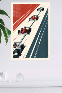 Formula Racing Grid Minimalist wall art