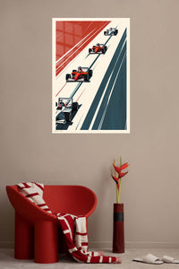 Formula Racing Grid Minimalist wall art