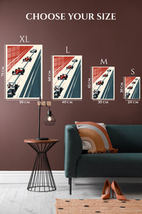 Formula Racing Grid Minimalist wall art
