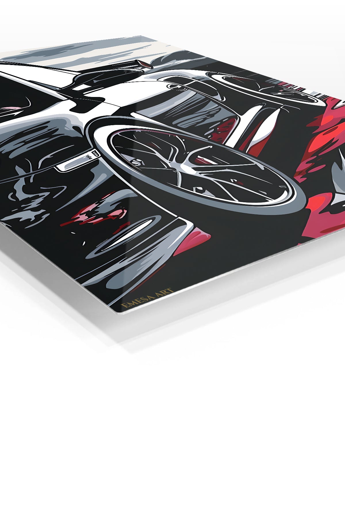 Black Supercar Abstract wall art