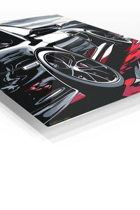 Black Supercar Abstract wall art