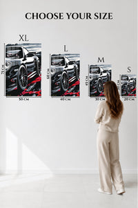 Black Supercar Abstract wall art