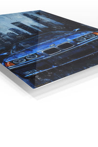 Blue BMW Urban Night wall art