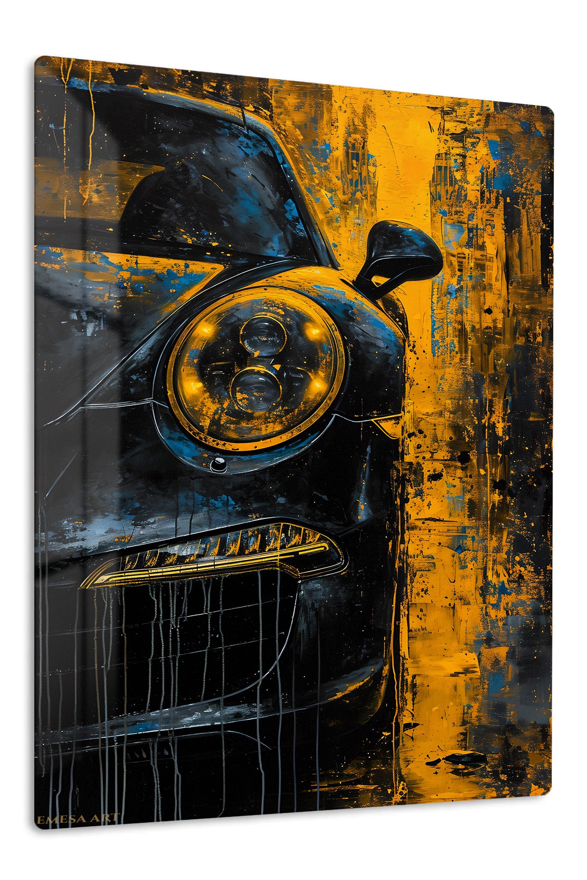 Classic Car Headlight Abstract wall art