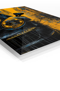 Classic Car Headlight Abstract wall art