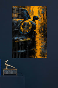 Classic Car Headlight Abstract wall art