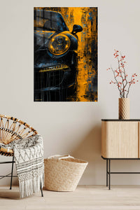 Classic Car Headlight Abstract wall art