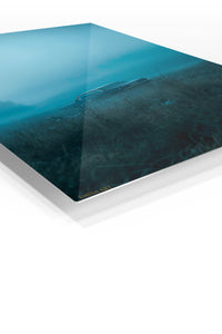 Car in Blue Mist Minimalist wall art