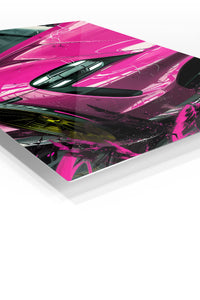 Pink Sports Car Close Up wall art