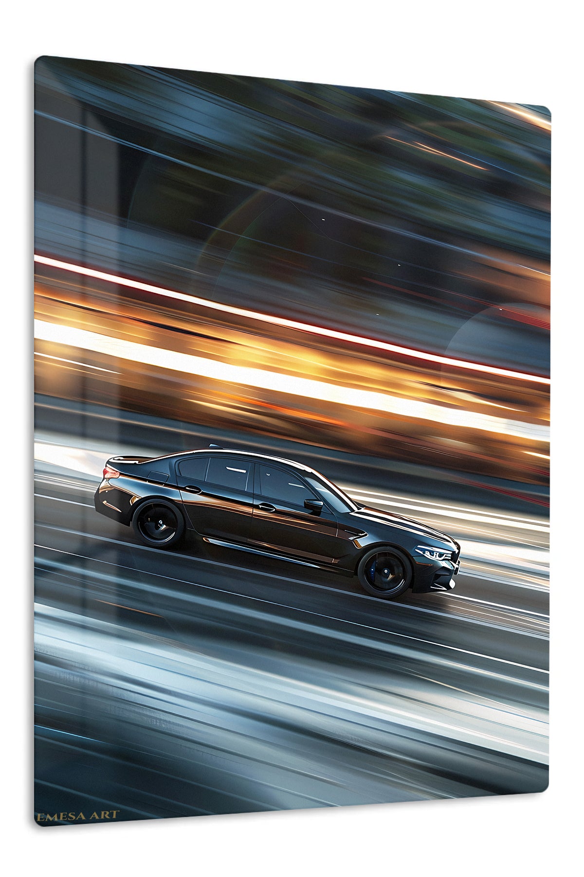 Black Classic Coupe Motion wall art