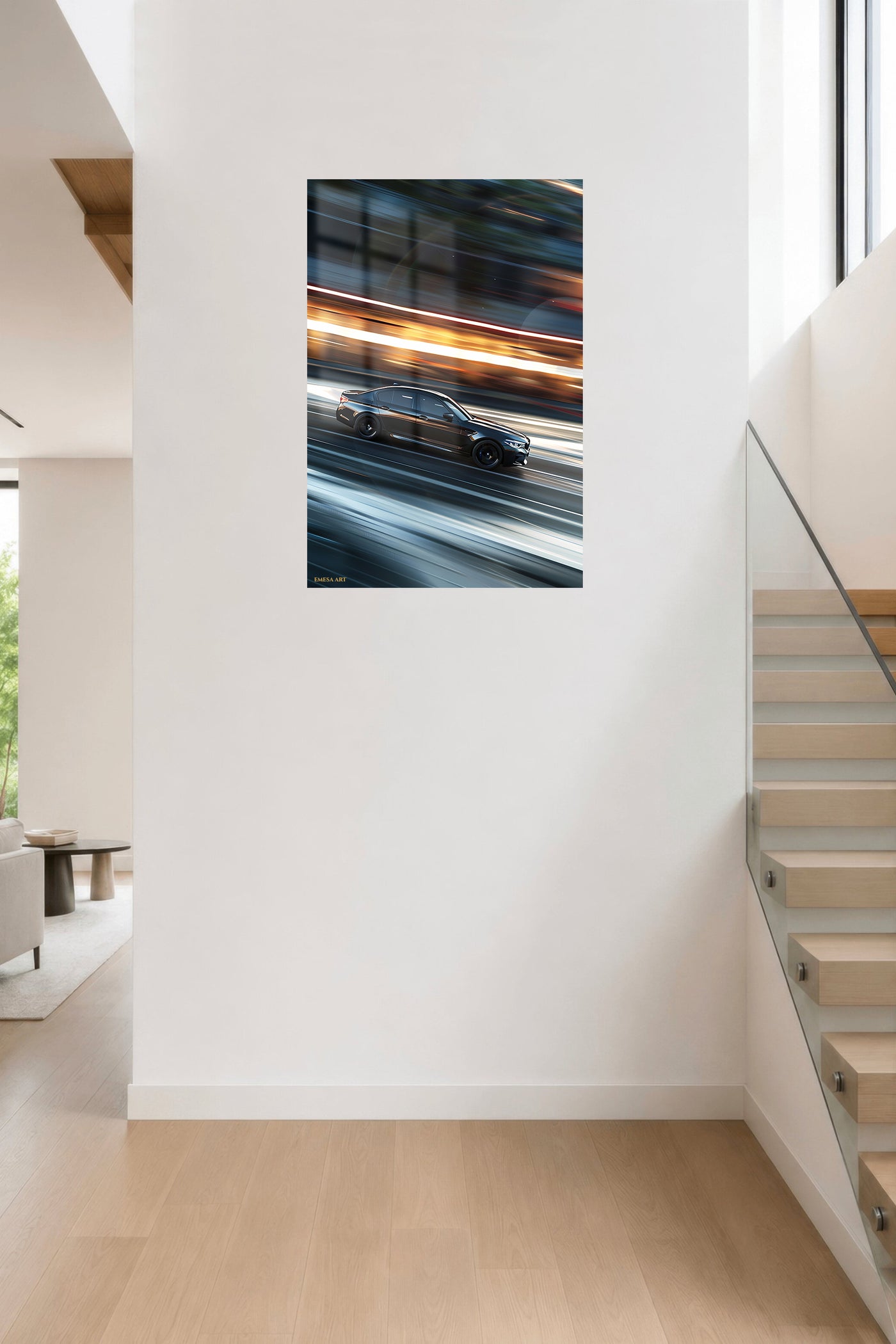 Black Classic Coupe Motion wall art