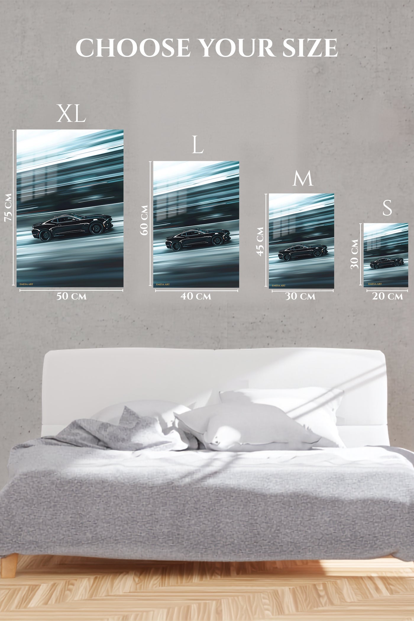Black Performance Coupe Speed wall art