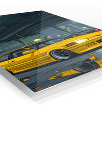 Yellow Classic Coupe Garage wall art