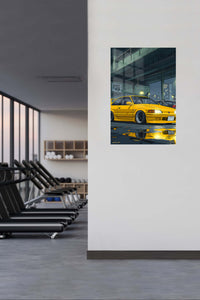 Yellow Classic Coupe Garage wall art