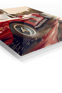 Red Vintage Sports Car wall art