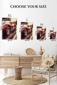 Red Vintage Sports Car wall art