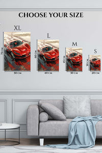 Red Supercar Urban Abstract wall art