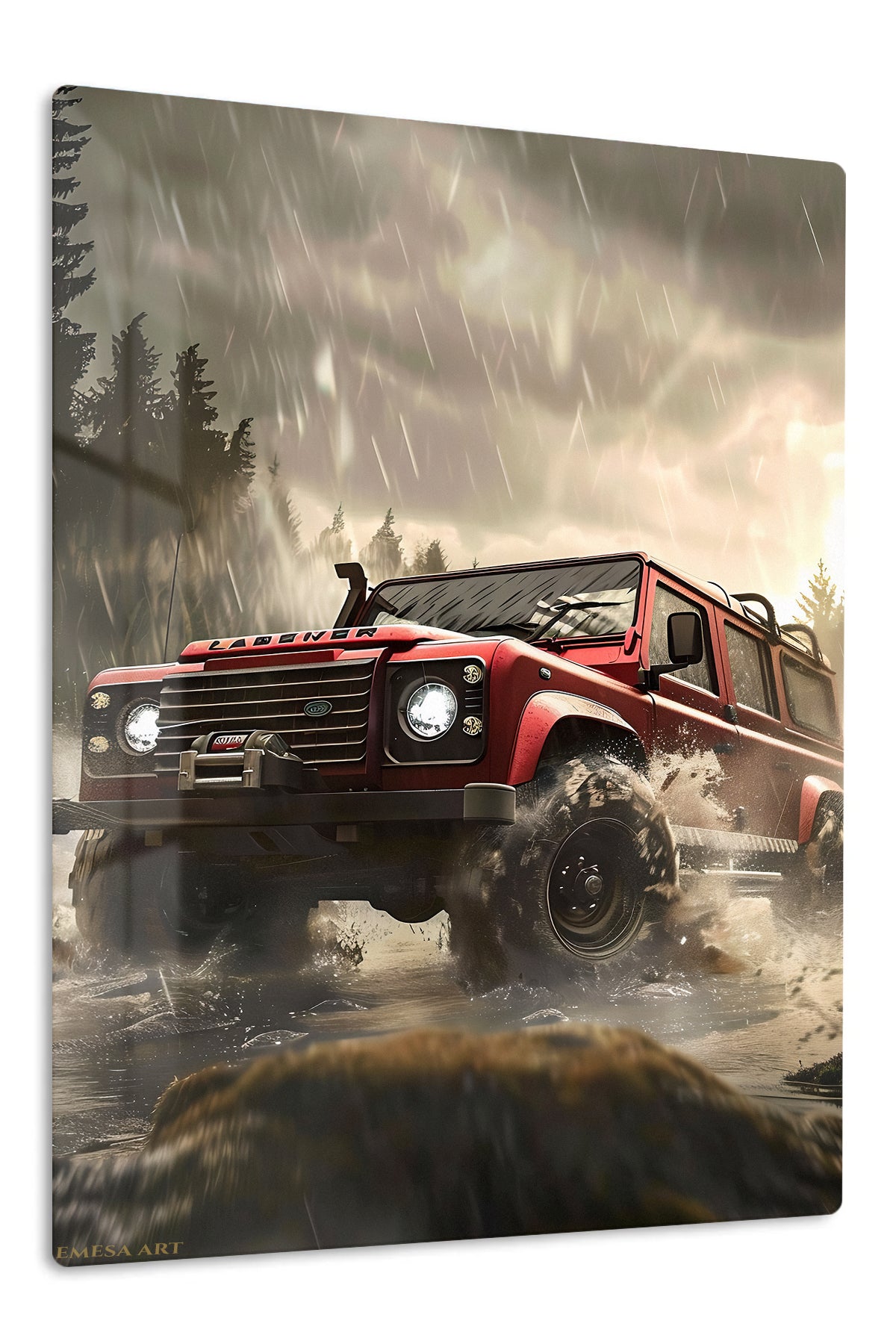 Red Off Road 4x4 Adventure wall art
