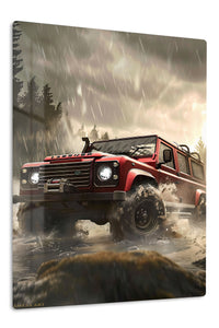 Red Off Road 4x4 Adventure wall art