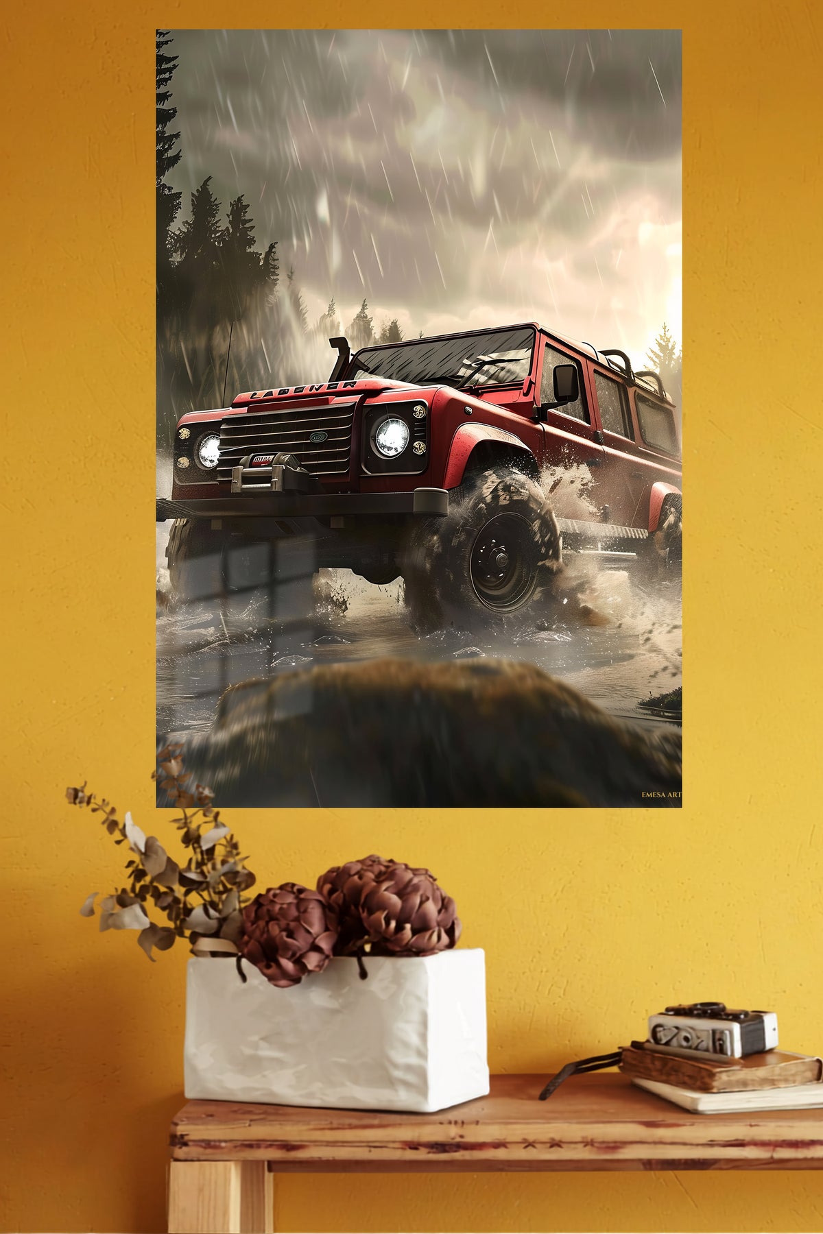 Red Off Road 4x4 Adventure wall art