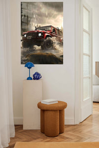Red Off Road 4x4 Adventure wall art