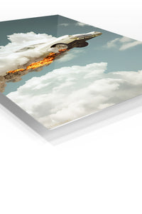 Flying Sports Car Cloud wall art