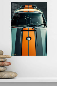 Porsche Racing Stripe Close-Up wall art