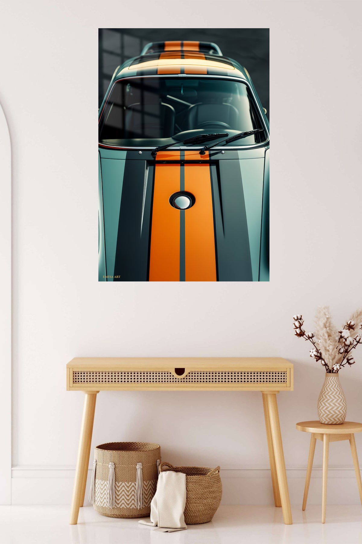 Porsche Racing Stripe Close-Up wall art