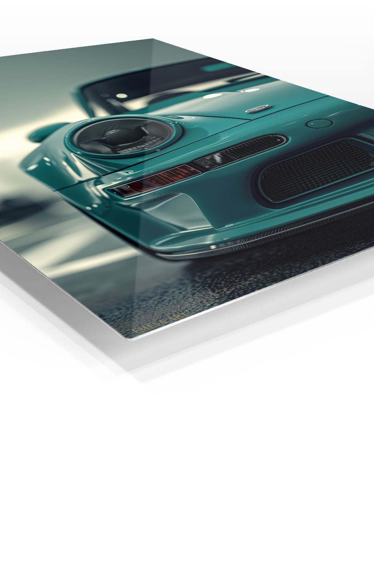 Green Porsche 911 Front Detail wall art