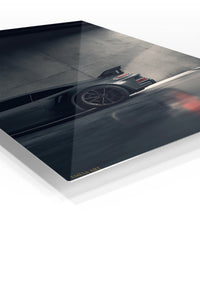 Black Porsche 911 Minimal Garage wall art