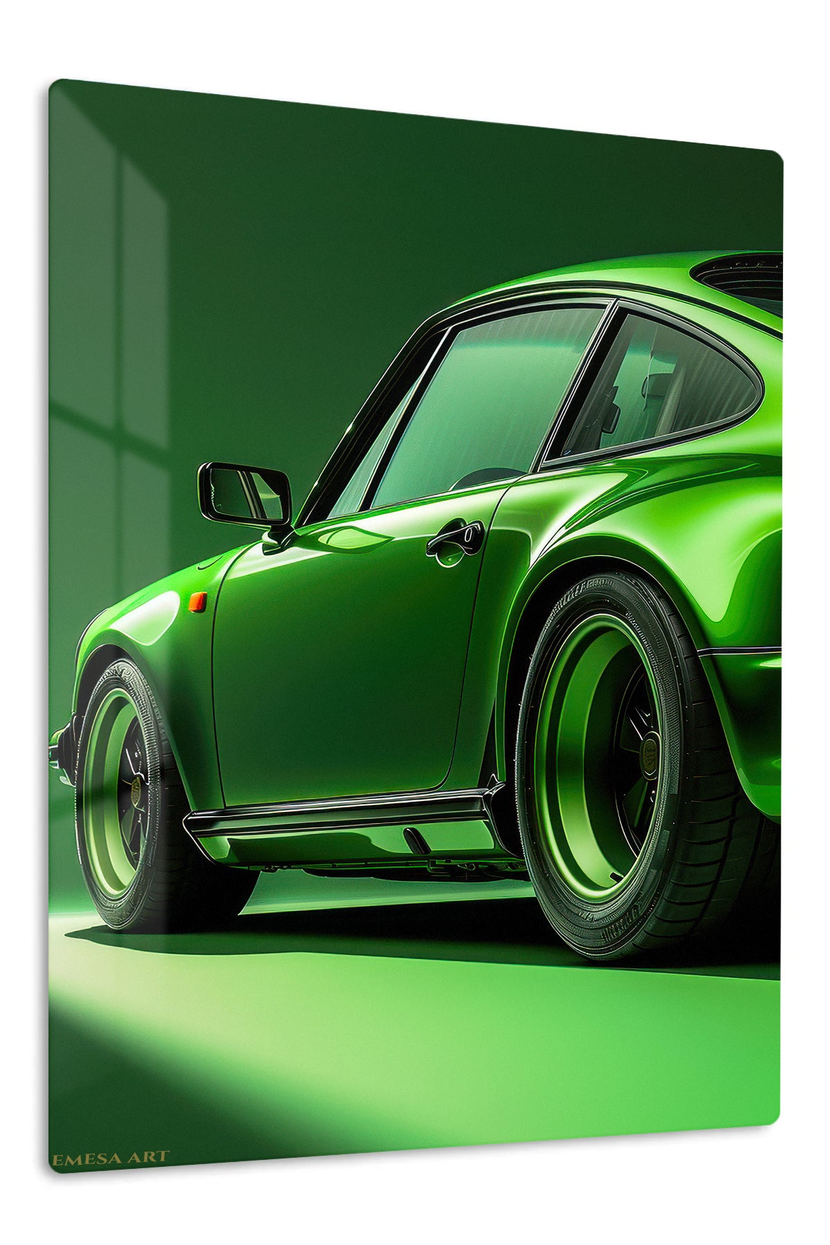 Green Porsche 911 Studio wall art