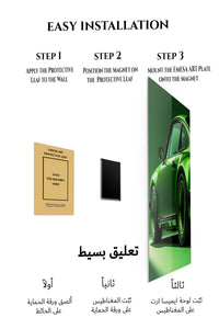 Green Porsche 911 Studio wall art