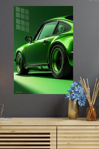 Green Porsche 911 Studio wall art