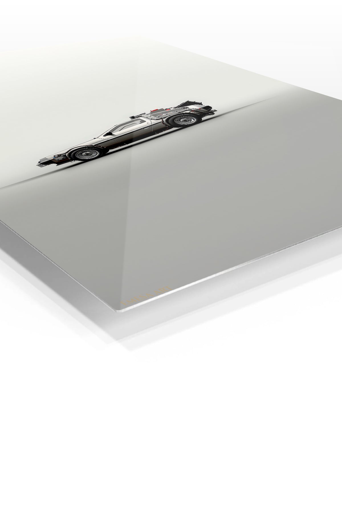 Silver Classic Porsche 911 Minimal wall art