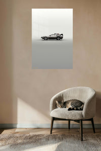 Silver Classic Porsche 911 Minimal wall art