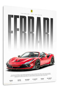 Red Ferrari Supercar Poster wall art