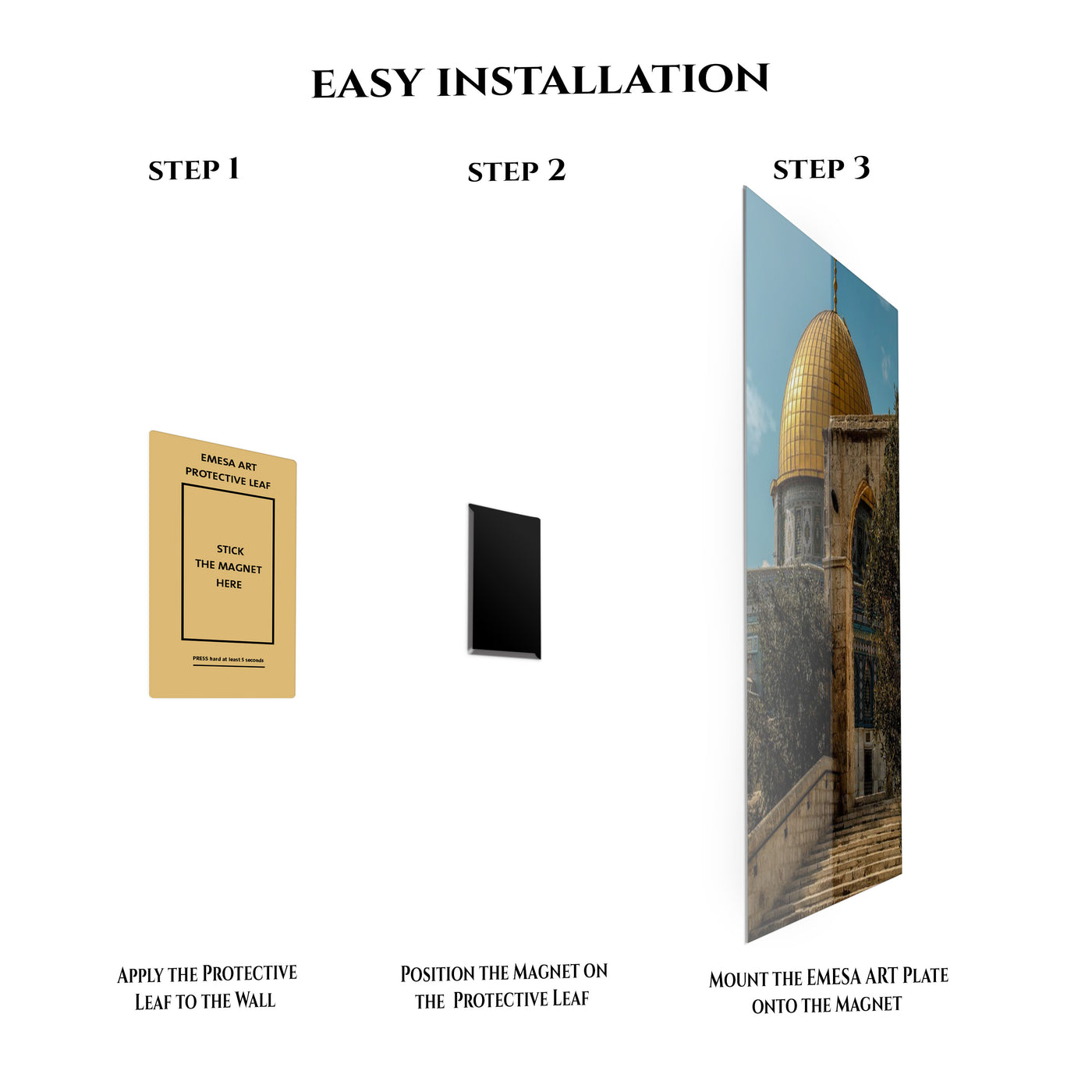 Dome of the Rock Al Quds Metal Wall Art