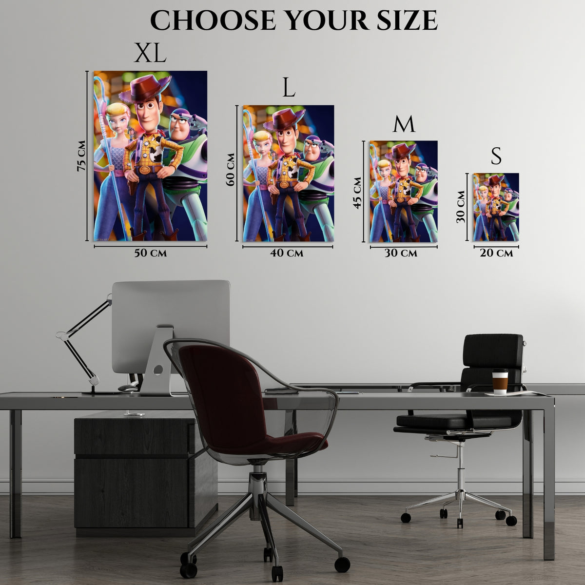 Toy Story Woody Buzz & Bo Peep Metal Wall Art | EMESA ART