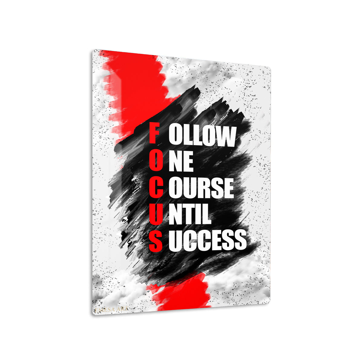 Focus on Success Motivational Metal Wall Art | EMESA ART