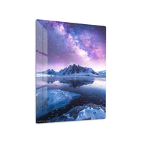 Aurora Snowy Mountains Metal Wall Art | EMESA ART